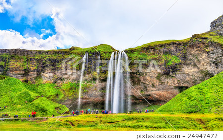View of Seljalandsfoss waterfall - Iceland 24947472