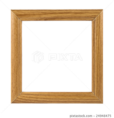 Wooden photo frame isolated Wooden photo frame isolated 24948475