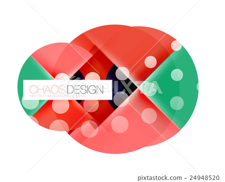 Round shapes, circle banner with sample text 24948520
