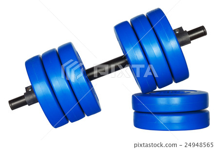 Fitness equipment dumbbell isolate Fitness equipment dumbbell isolate 24948565