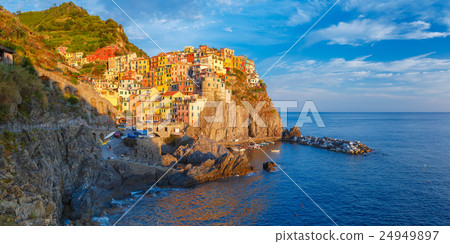 Panorama of Manarola, Cinque Terre, Liguria, Italy 24949897