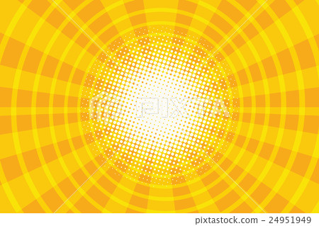 Yellow background ring corridor pop art retro 24951949