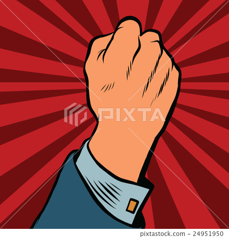 Pop art retro fist Pop art retro fist 24951950