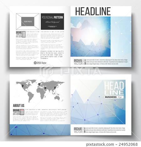 Set of square design brochure template. Abstract Set of square design brochure template. Abstract 24952068