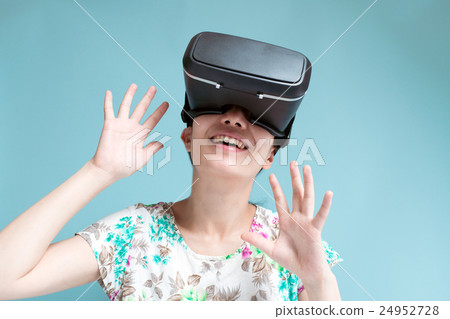 VR，女性撫摸 24952728