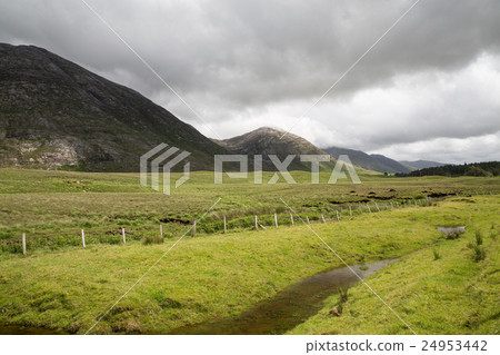 hills and plains of connemara in ireland hills and plains of connemara in ireland 24953442