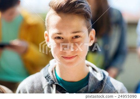 happy teenage boy face 24955090