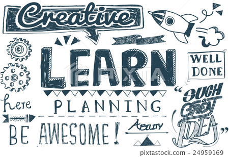 Learn Learning Education Studying Knowledge... - Stock Illustration ...