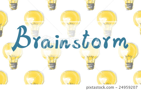 插图素材: brainstorm ideas plan strategy innovation concept