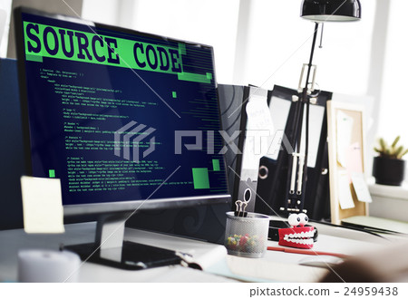 Source Code Analysis Binary Computer Internet Concept Source Code Analysis Binary Computer Internet Concept 24959438