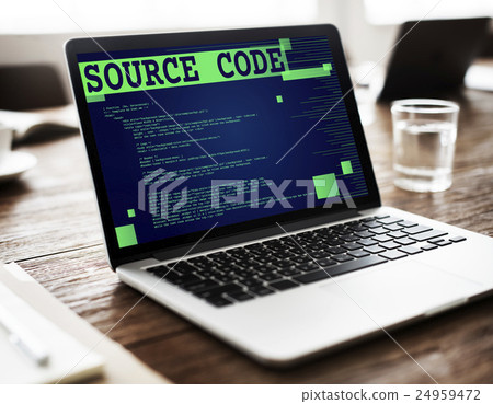 Source Code Analysis Binary Computer Internet Concept 24959472