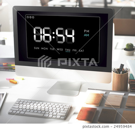 Clock Duration Time Leisure Hour Concept 24959484
