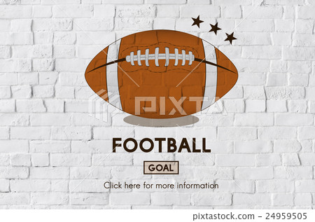 Football Game Ball Play Sports Graphics Concept 24959505