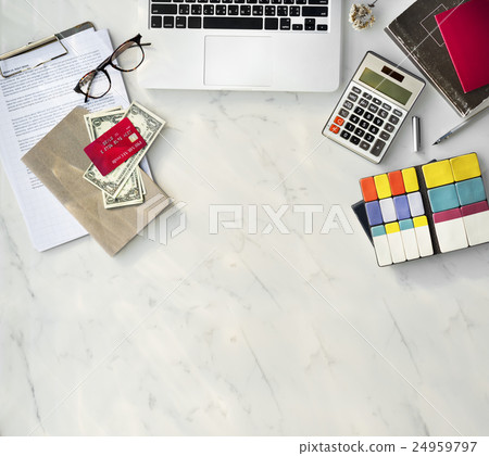 Accounting Workspace Finance Lifestyle Concept Accounting Workspace Finance Lifestyle Concept 24959797