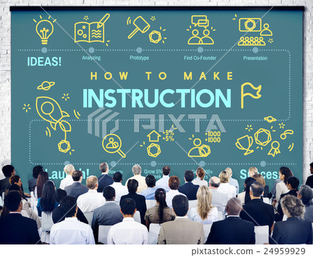 Instruction Document Guidebook Handbook Help Concept 24959929