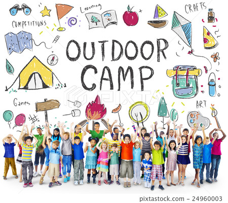 Summer Kids Camp Adventure Explore Concept 24960003