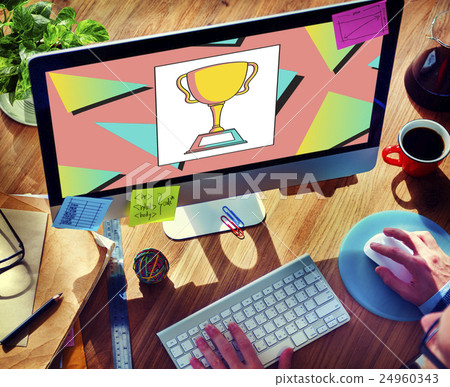 Businessman Communicaiton Connected Devices Concept Businessman Communicaiton Connected Devices Concept 24960343