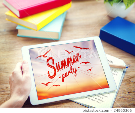 Summer Beach Holiday Vacation Summertime Concept Summer Beach Holiday Vacation Summertime Concept 24960366