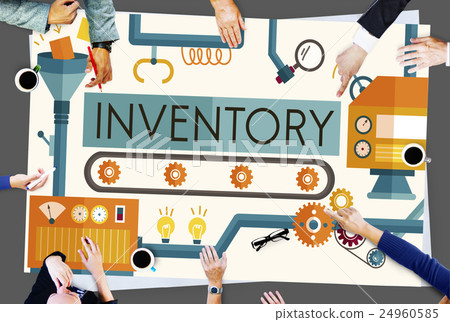Inventory Stock Manufacturing Assets Goods Concept 24960585