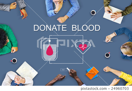Blood Donation Give Life Transfusion Sangre Concept 24960703