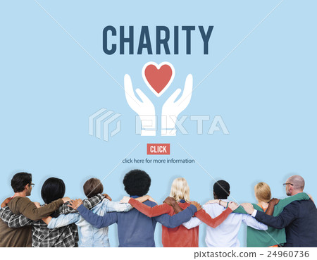 Charity Donation Help Support Charitable Assistance Concept 24960736