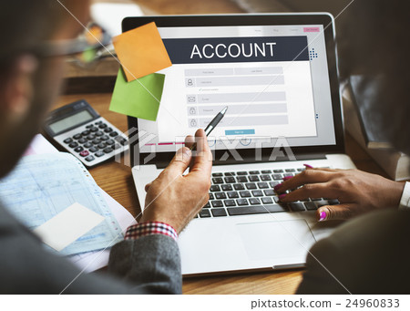 Account Membership Registration Follow Concept 24960833