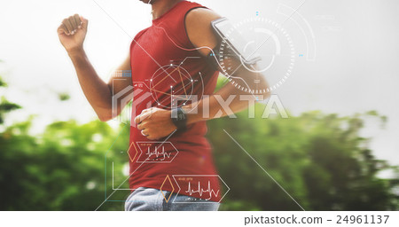 Fitness Tech Healthcare Wellness Innovation Concept 24961137