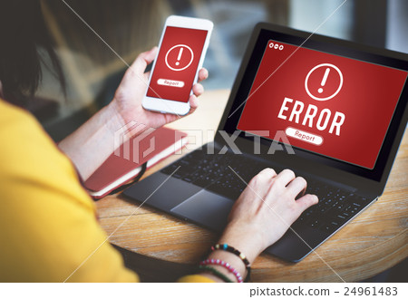 Error Network Problem Technology Software Concept 24961483