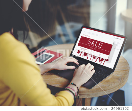 Sale Voucher Online Shopping Concept 24961502