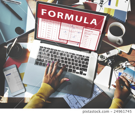 Formula Mathematics Calculation Chart Concept 24961745