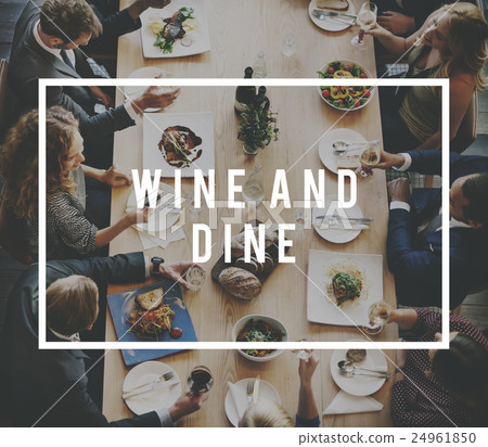 Dining Business Lunch Meal Team Anniversary Concept 24961850