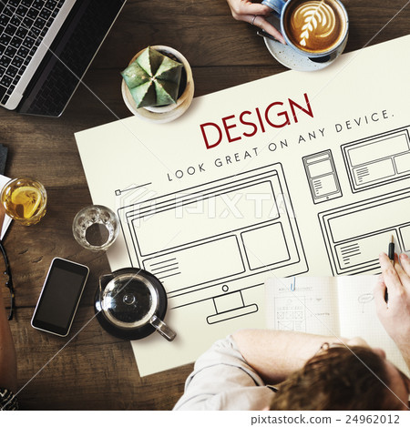 Responsive Design Layout Connection Content Concept 24962012