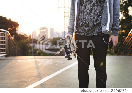 Skatboarder Lifestyle Playful Park Concept Skatboarder Lifestyle Playful Park Concept 24962264