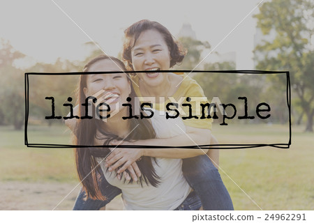 Life is Simple SImplicity Lifestyle Balance Enjoy Relax Concept Life is Simple SImplicity Lifestyle Balance Enjoy Relax Concept 24962291