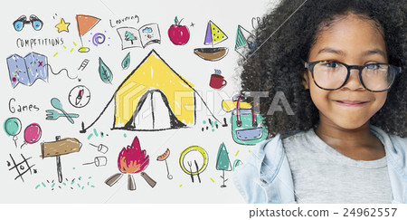 Summer Camp Learning Exploration Outdoors Concept 24962557