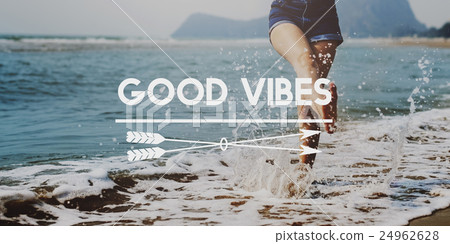 High Tides Good Vibes Summer Holiday Vacation Concept High Tides Good Vibes Summer Holiday Vacation Concept 24962628
