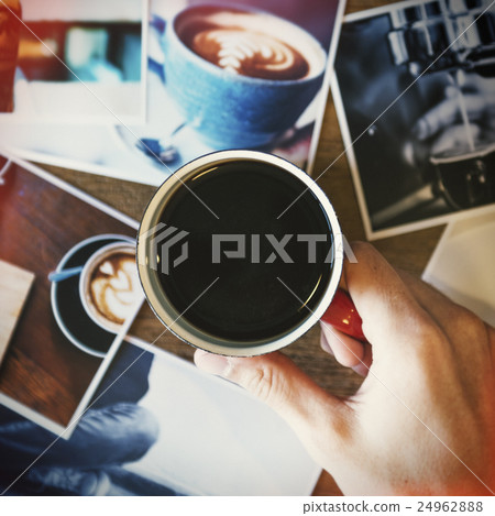 Cafe Coffee Break Americano Espresso Photography Concept 24962888