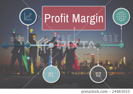 Profit Margin Finance Income Sales Revenue Accounting Concept 24963033