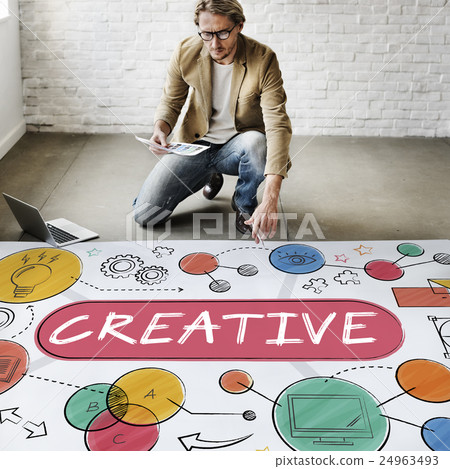 Creative Innovation Ideas Process Drawing Concept 24963493
