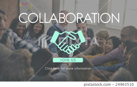 Collaboration Partnership Company Enterprise Corporate Concept Collaboration Partnership Company Enterprise Corporate Concept 24963510