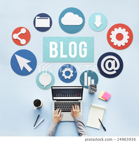 Blog Blogging Content Website Online Concept 24963938