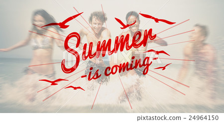 Summer Beach Holiday Vacation Summertime Concept Summer Beach Holiday Vacation Summertime Concept 24964150