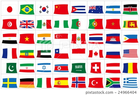 萬國旗4幀 萬國旗4幀 24966404