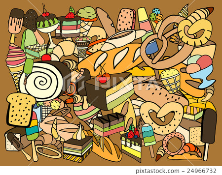 Set of ice-cream 24966732