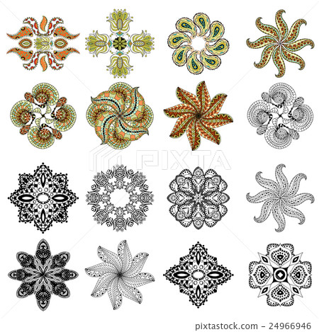 Round Ornament Pattern Round Ornament Pattern 24966946