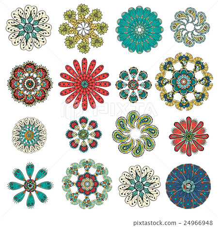 Round Ornament Pattern Round Ornament Pattern 24966948