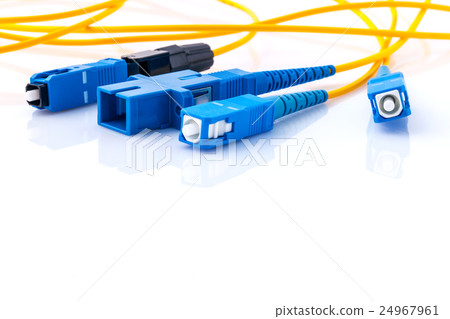 Fiber Optics connectors symbolic photo . 24967961