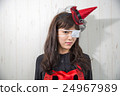 A woman who costumes Halloween A woman who costumes Halloween 24967989