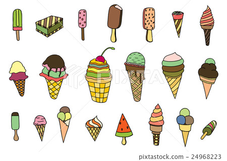 Set of ice-cream.  24968223