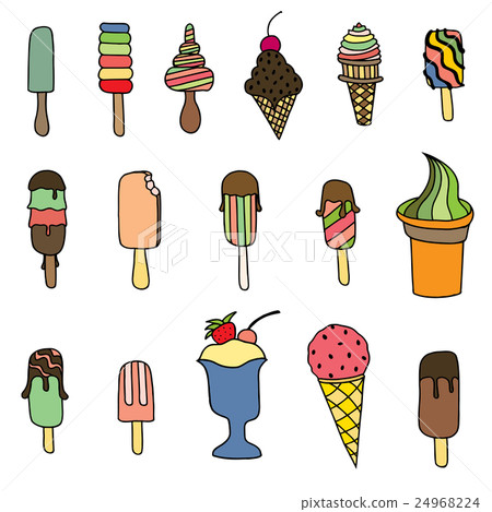 Set of ice-cream.  24968224